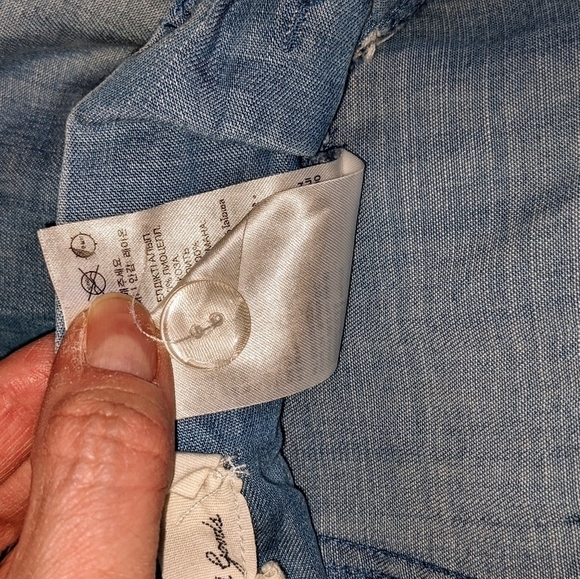 Blue Buttery Soft Comfy Shorts with Rope Belt by L.O.G.G. - Picture 5 of 7